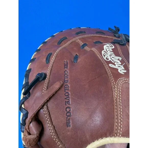 Rawlings Sandlot 1st Base Glove Pro Mitt Brown Black 12.5 in Baseball RHT SFM18 - Picture 7 of 8